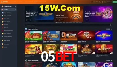 Jackpots e promoções na 05Bet